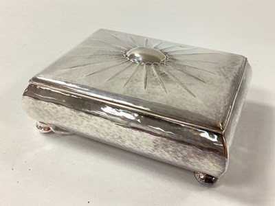 Lot 7 - A Rectangular Trinket Box, the hinged lid with...