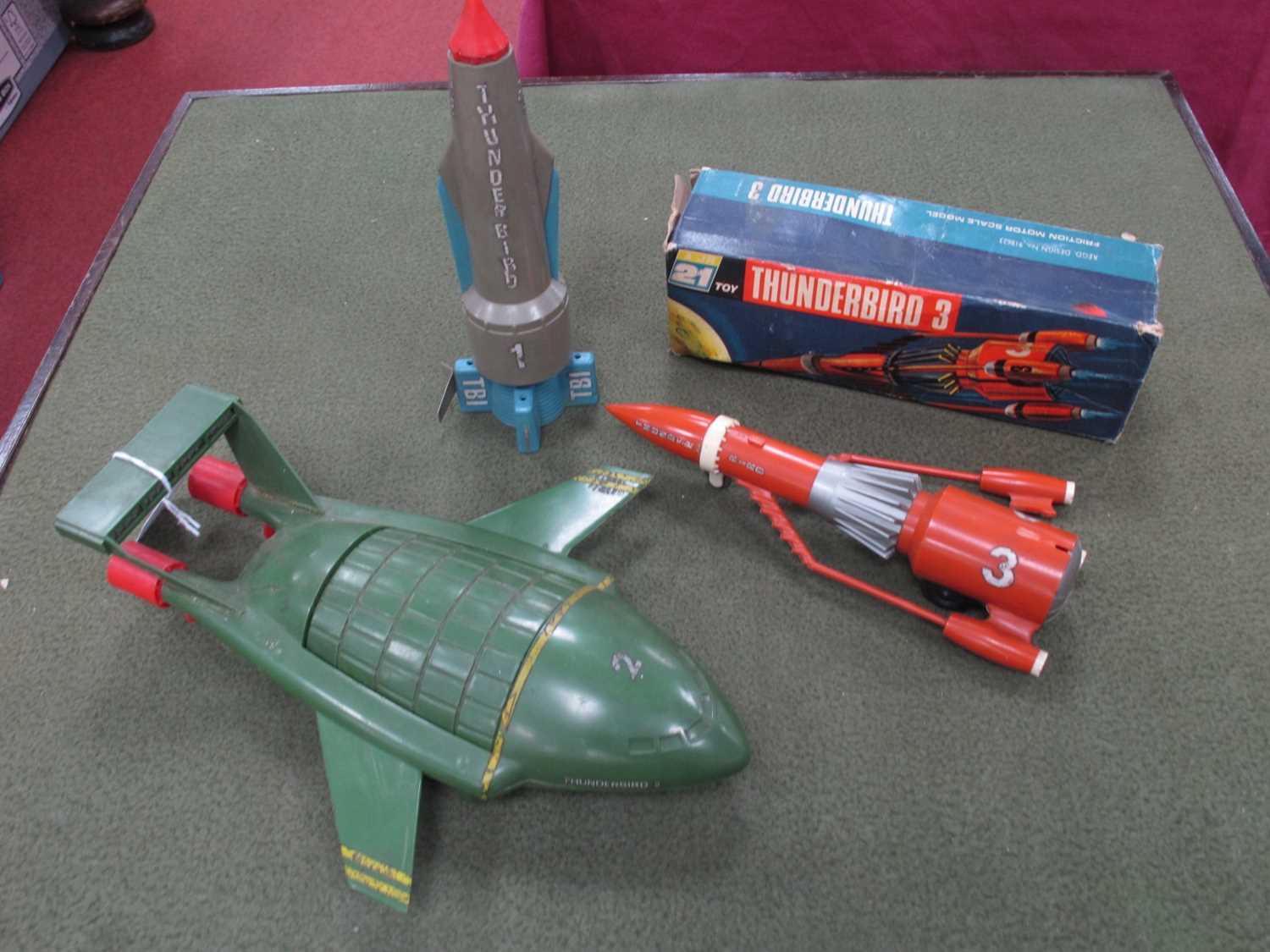 Lot 368 - Three Original 1960s JR21 Plastic Thunderbird...