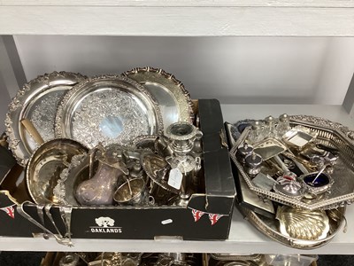 Lot 214 - A Mixed Lot of Assorted Plated Ware, including...