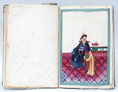 Lot 1128 - A Late XIX Century Leather Bound Book,...