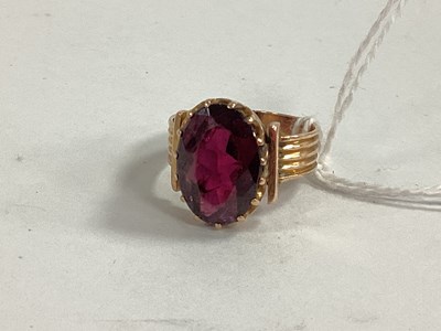 Lot 63 - A Decorative Stone Set Dress Ring, the faceted...