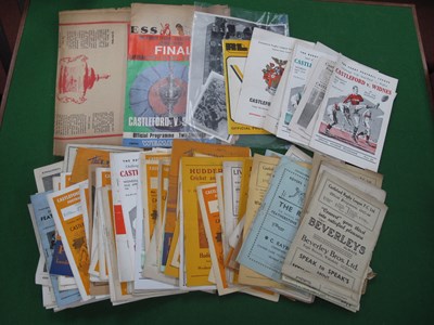 Lot 504 - Rugby League Castleford H & A Programmes, 1947-...