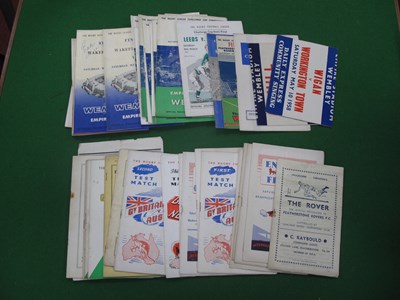 Lot 499 - Rugby League International Programmes (17)...