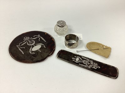 Lot 17 - A Small Hallmarked Silver Cut Glass Dressing...