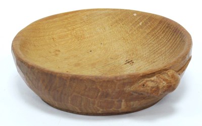 Lot 1274 - A Robert 'Mouseman' Thompson Oak Nut Bowl of...