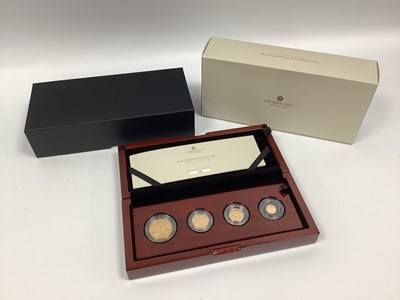 Lot 258 - 2022 Royal Mint QEII Memorial Four Coin Gold...