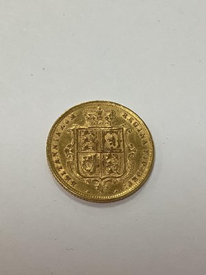 Lot 216 - 1885 Victoria Young Head Shield Back Gold Half...