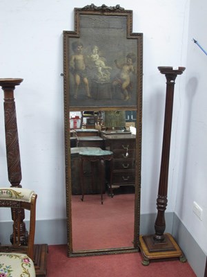 Lot 1515 - An Early XX Century Shaped Rectangular Mirror,...