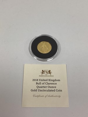 Lot 227 - 2018 Queen's Beasts Bull Of Clarence Quarter...