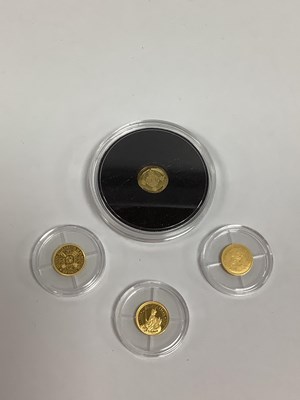 Lot 208 - Four Gold Proof Commemorative Coins, includes...