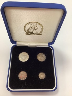Lot 61 - 1902 Edward VII Four Coin Silver Maundy Set,...