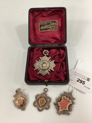 Lot 295 - Hallmarked Silver and Other Medallion Pendants,...