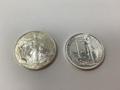 Lot 58 - Two Fine Silver One Ounce Coins,includes a...