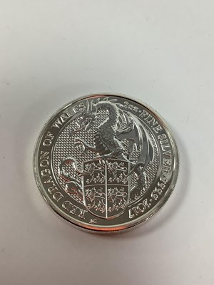 Lot 60 - 2017 Red Dragon Of Wales Two Ounce Fine Silver...