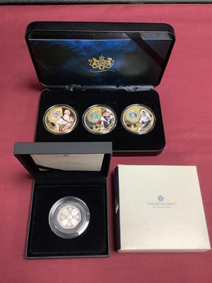 Lot 139 - 2022 Royal Mint QEII Silver Proof 50p Coin,...