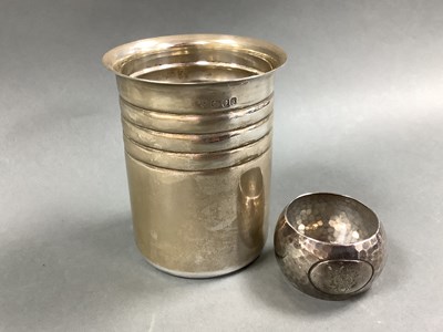 Lot 78 - A Hallmarked Silver Beaker, GCo Ld, London...