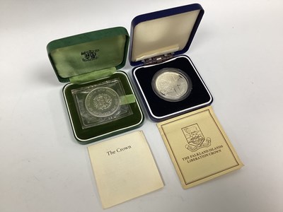 Lot 129 - 1972 Royal Mint Silver Proof Crown, together...