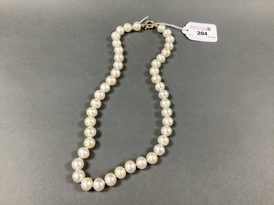 Lot 204 - A Modern Fresh Water Pearl Bead Necklace, the...