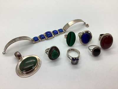 Lot 232 - A Collection of Hardstone and Other Jewellery,...