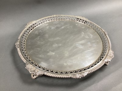 Lot 90 - A Decorative Hallmarked Silver Salver, SG,...