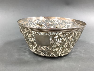 Lot 12 - A Decorative Chinese Bowl, allover bamboo...