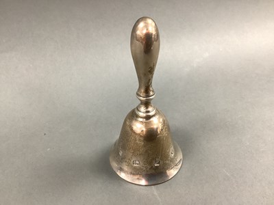 Lot 61 - A Hallmarked Silver Bell, WRS, Sheffield 1977,...