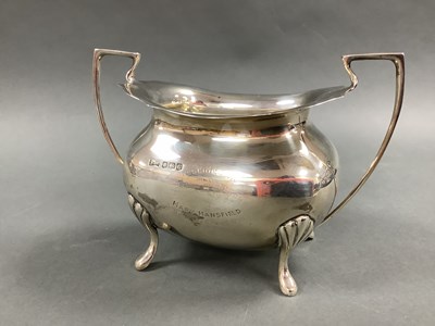 Lot 66 - A Hallmarked Silver Twin Handled Sugar Bowl,...