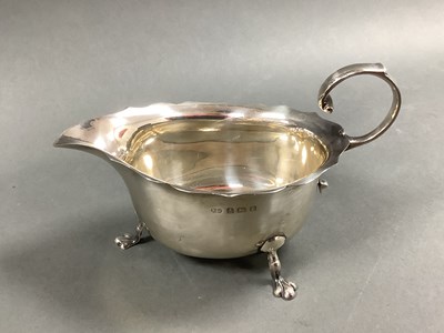 Lot 65 - A Hallmarked Silver Sauce Boat, Birmingham...