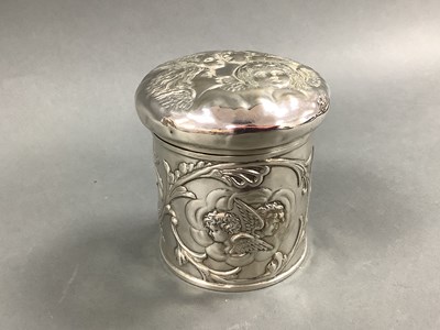 Lot 84 - A Hallmarked Silver Dressing Table Tidy Jar,...