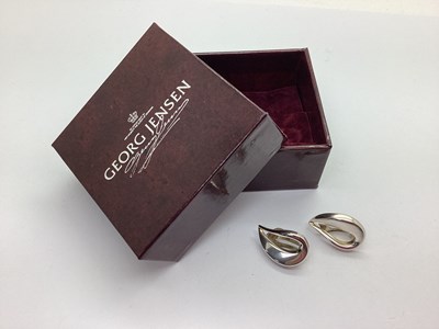 Lot 218 - Georg Jensen; A Pair of Minimalist Style...