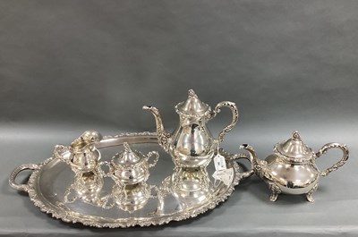 Lot 94 - Gebruder Deyhle; A German Four Piece Teaset,...