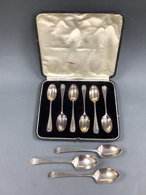 Lot 56 - A Set of Six Hallmarked Silver Coffee Spoons,...