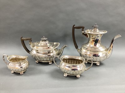 Lot 2 - A Walker & Hall Four Piece Plated Tea Set,...
