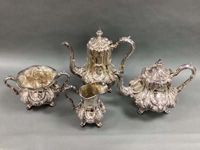 Lot 87 - An Edwardian Matched Hallmarked Silver Four...