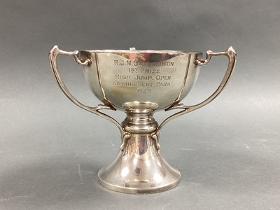 Lot 44 - A Hallmarked Silver Three Handled Trophy Cup,...