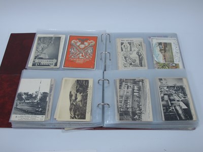 Lot 1306 - Two Albums of WWI Interest Picture Postcards,...