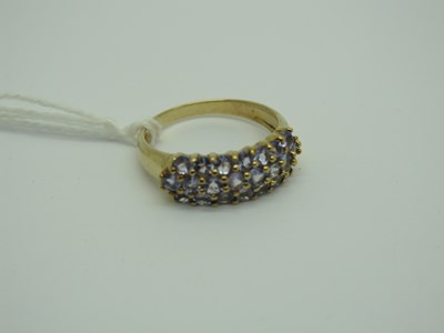 Lot 297 - A Modern 9ct Gold Tanzanite Set Dress Ring,...