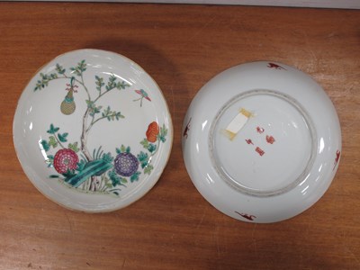 Lot 1160 - Two Late XIX Century Chinese Porcelain Saucer...