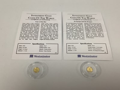 Lot 208A - Two Investment Gold Coins Of The World,...
