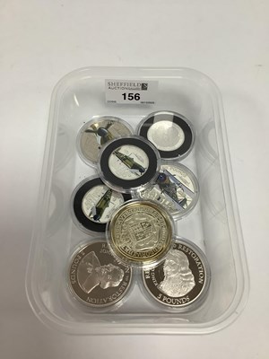 Lot 156 - Collection Of Eight Silver Proof Coins,...