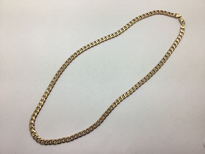 Lot 195 - A Flat Link Curb Chain, of uniform design,...