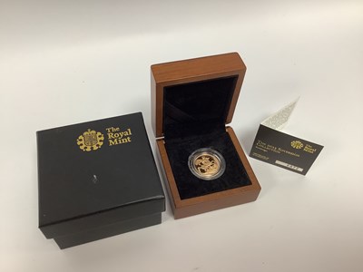 Lot 221 - 2013 Royal Mint Gold Proof Sovereign, cased...
