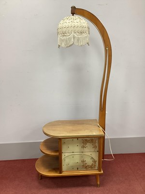 Lot 1547 - W K Barget, London; A 1950's Walnut Standard...