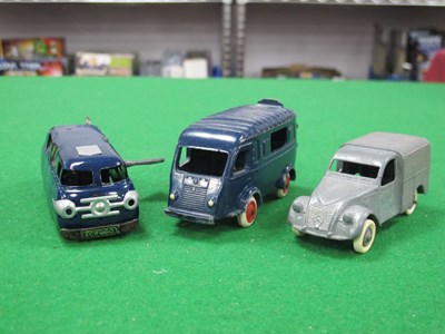 Lot 608 - Three diecast and tinplate model vehicles to...
