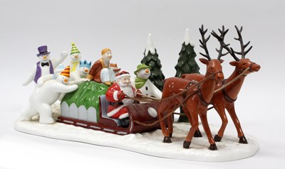 Lot 1050 - Coalport Characters The Snowman Series...