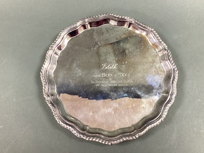 Lot 58 - A Hallmarked Silver Waiter, EHPCo Ltd,...
