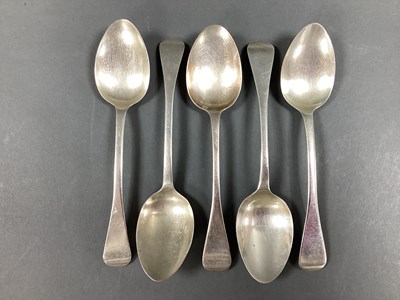 Lot 50 - A Matched Set of Five Hallmarked Silver Old...