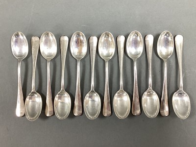 Lot 112 - A Set of Twelve Hallmarked Silver Hanoverian...
