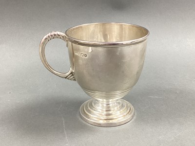Lot 37 - A Halmarked Silver Mug, Walker & Hall,...