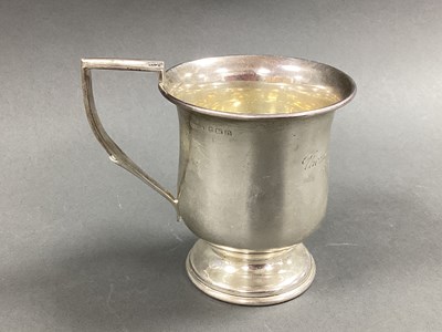 Lot 43 - A Hallmarked Silver Christening Mug,...